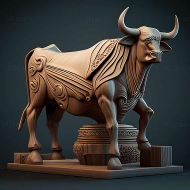 3D model oxen (STL)